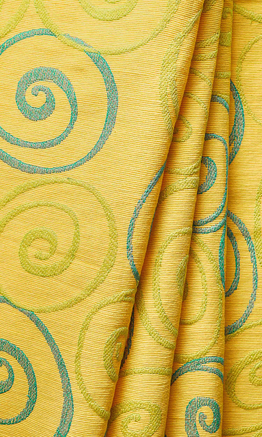 Custom Cotton Window Shades (Yellow Cotton)