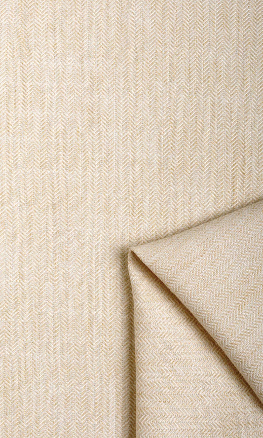 Herringbone Textured Home Décor Fabric Sample (Ivory Beige)