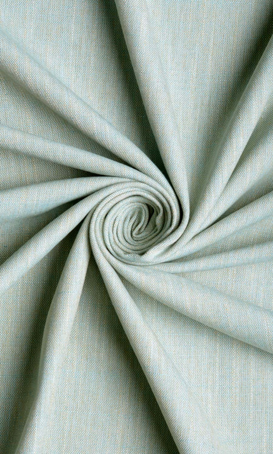 Plain Linen Texture Home Décor Fabric By the Metre (Pale Blue/Green)