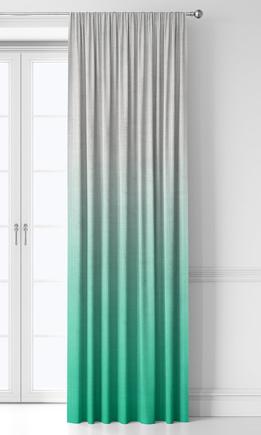 2-Tone Ombre Roman Shades (Seafoam Green)