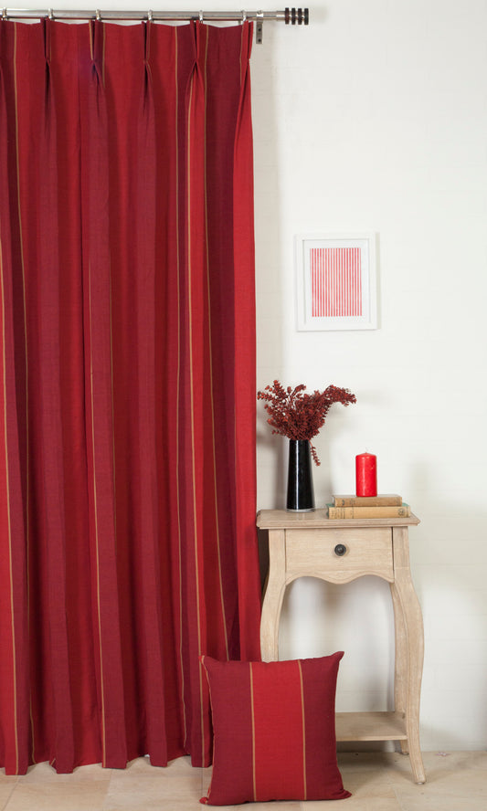 Made to Measure Cotton Home Décor Fabric By the Metre (Red)