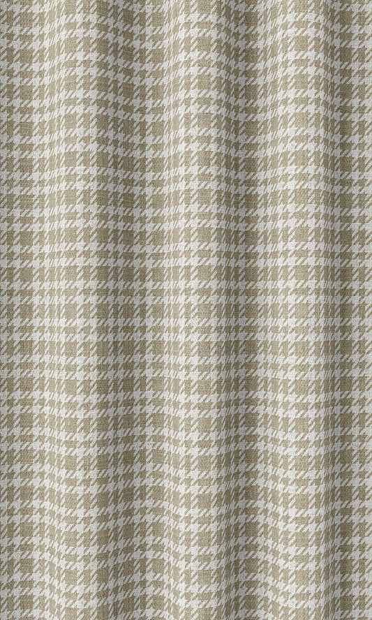 Modern Check Patterned Shades (Brown/ White)