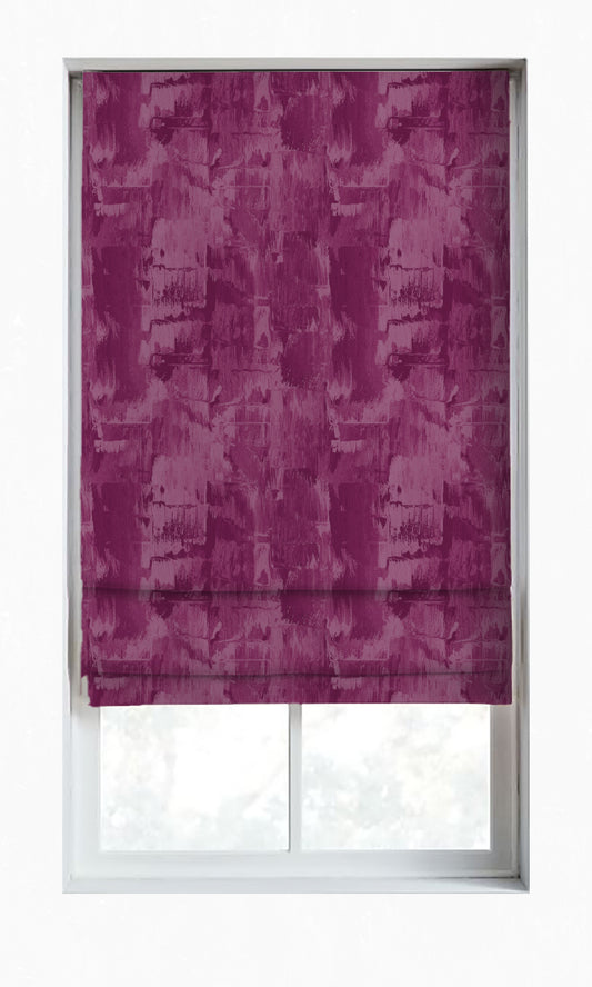 Dimout Striped Window Roman Shades/ Blinds (Pink)