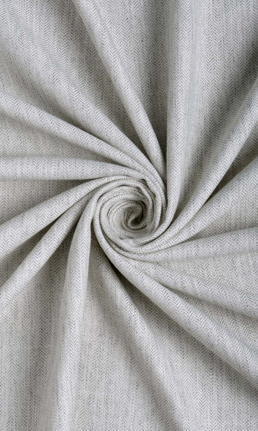 Herringbone Textured Home Décor Fabric Sample (Smoke White)