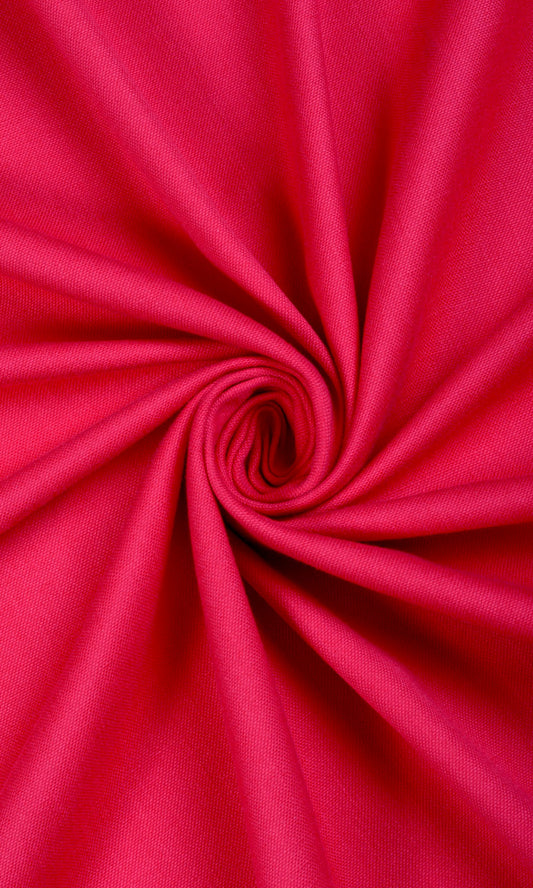 Made To Measure Plain Home Décor Fabric By the Metre (Raspberry Red)