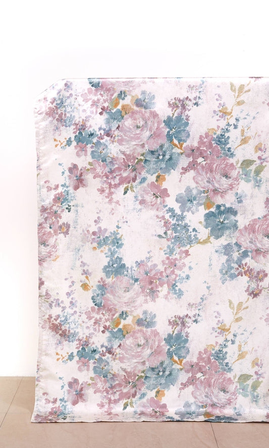 Bespoke Home Décor Fabric Sample (Pink/ Lilac/ Blue/ White)