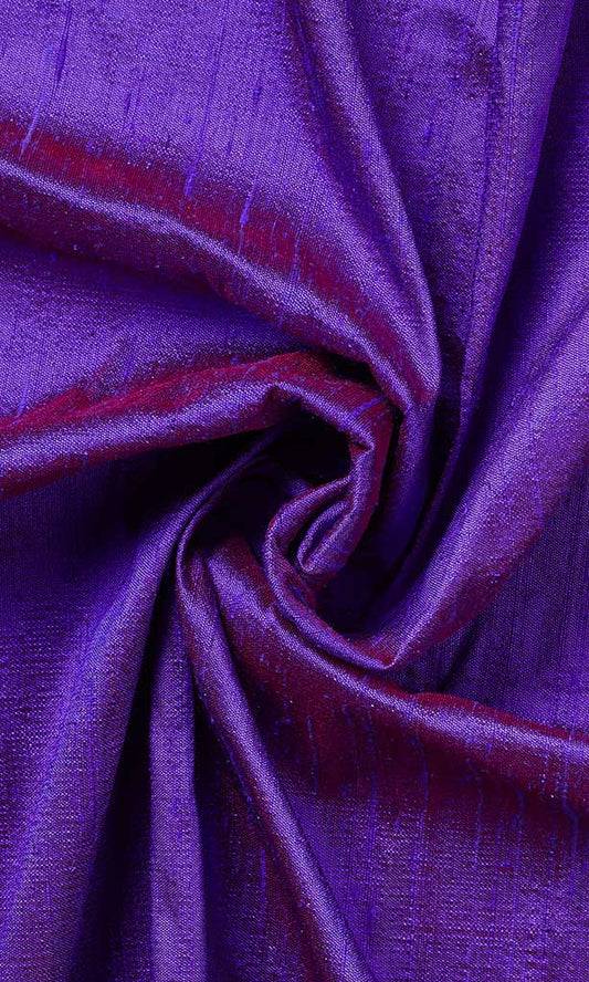 Dupioni Silk Home Décor Fabric By the Metre (Purple)