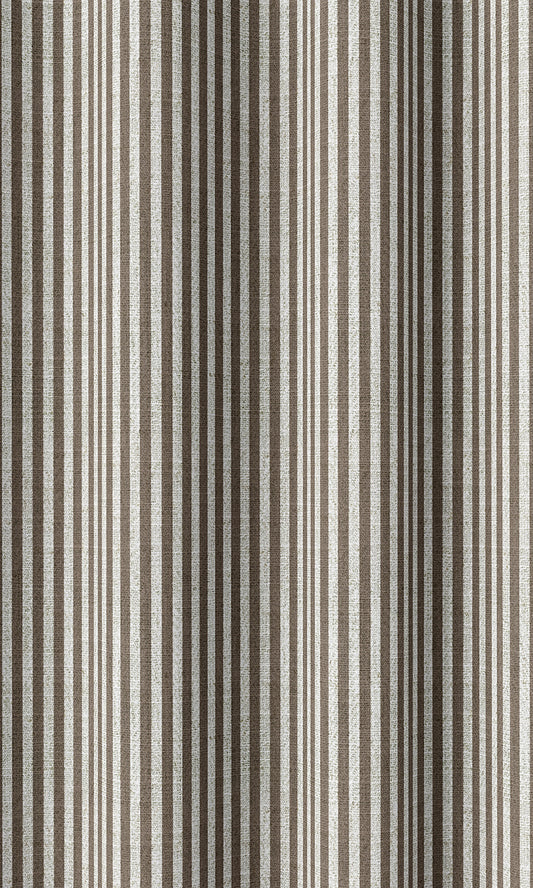 Modern Striped Print Roman Blinds (Cedar Brown)