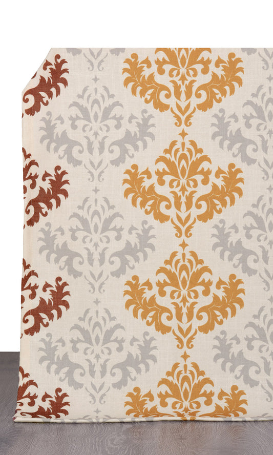 Damask Patterned Shades (Red/ Gray/ Yellow/ White)