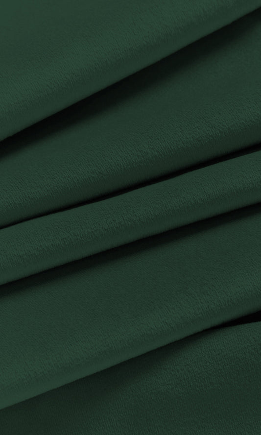 Velvet Home Décor Fabric By the Metre (Emerald Green)
