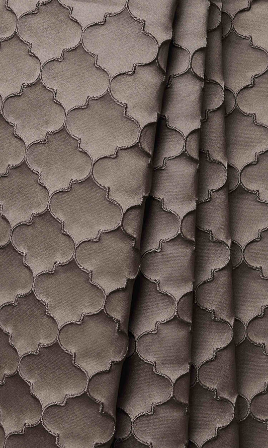 Silk Blend Custom Window Home Décor Fabric By the Metre (Coffee Brown)