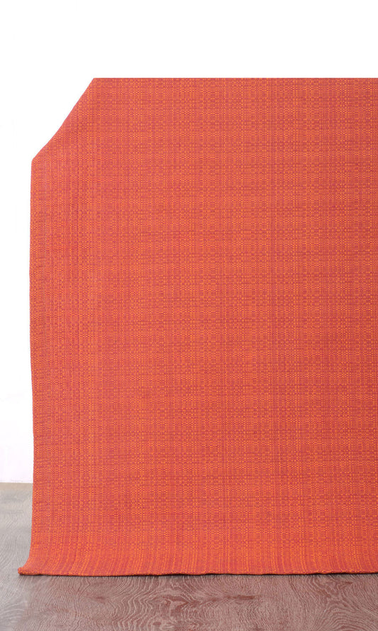 Made to Measure Cotton Home Décor Fabric Sample (Orange Red)