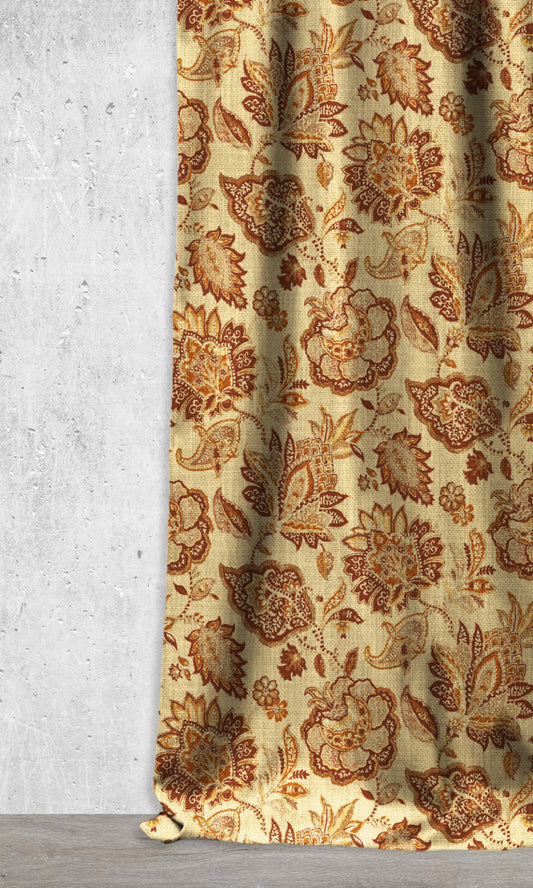 Made-to-Order Kilim Home Décor Fabric By the Metre (Ivory/ Beige/ Brown)