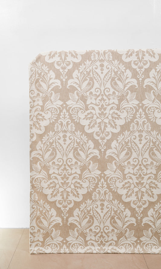 Custom Window Home Décor Fabric Sample (Beige/ White)