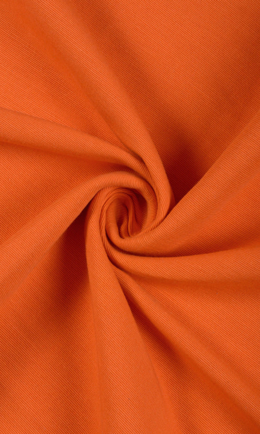 Made to Measure Cotton Home Décor Fabric By the Metre (Orange)