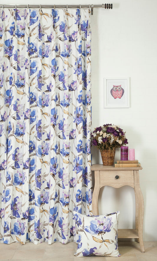 Custom Home Décor Fabric By the Metre (Purple/ Blue)