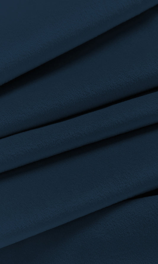 Velvet Home Décor Fabric By the Metre (Sapphire Blue)