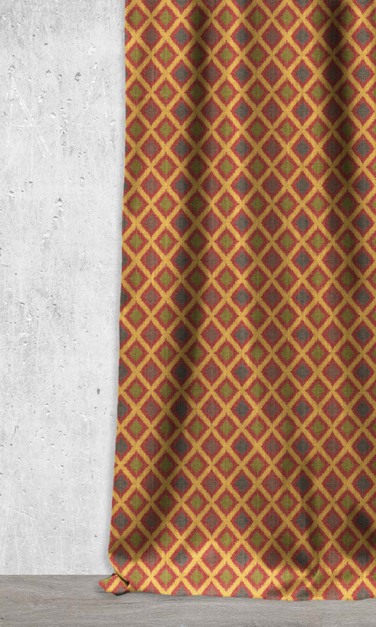 Patterned Ikat Shades (Yellow/ Red/ Green/ Grey)