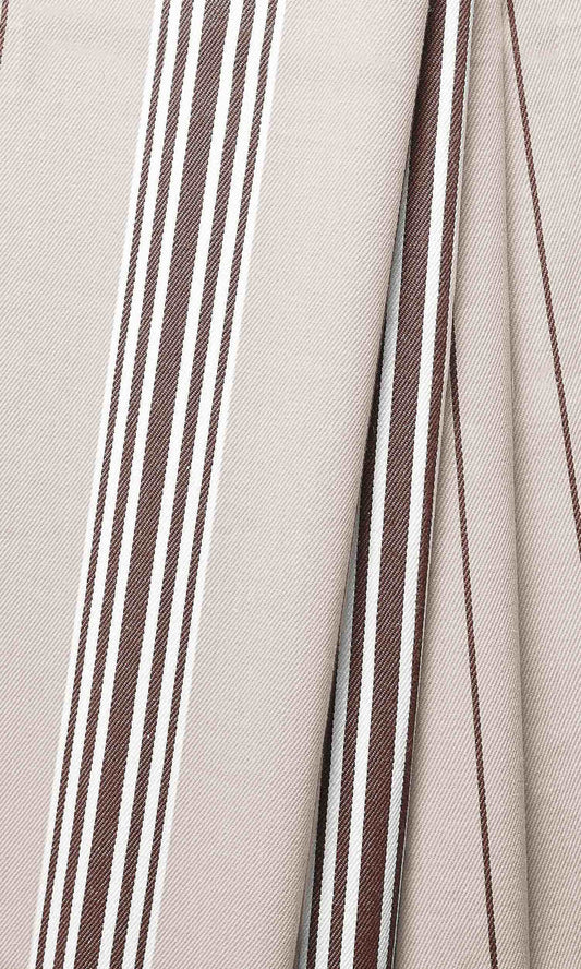 Custom Cotton Home Décor Fabric Sample (Brown/ Beige)