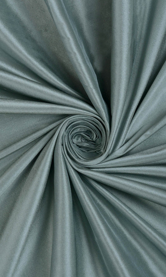 Shantung Silk Custom Home Décor Fabric By the Metre (Steel Blue/ Grey)