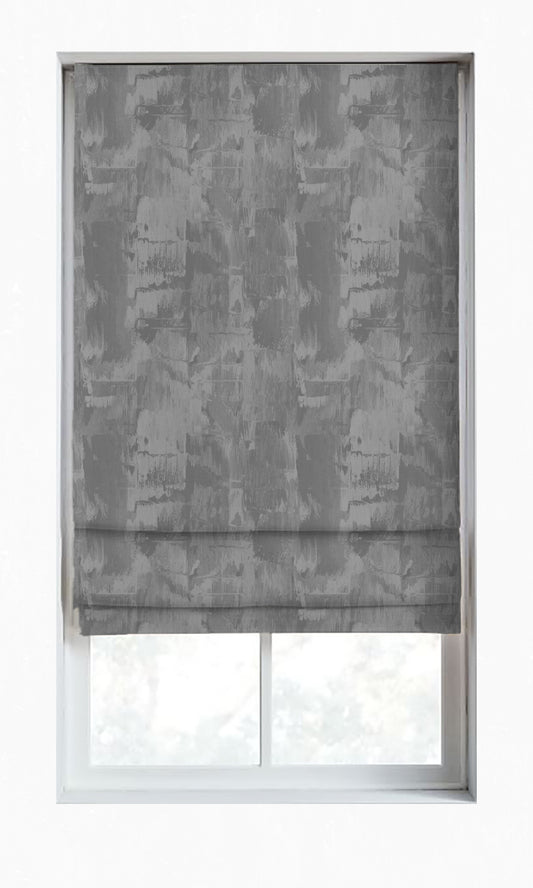 Dimout Striped Home Décor Fabric Sample (Dove Grey/ Slate)