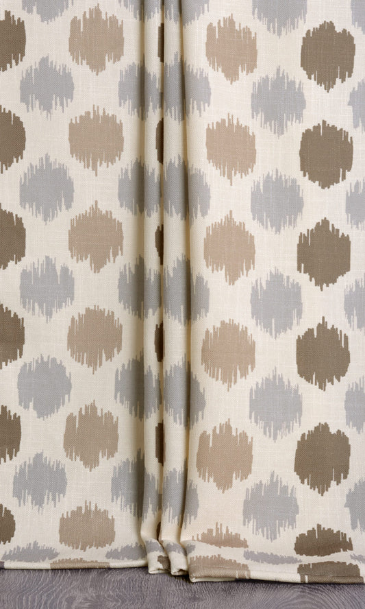 Polka Dot Roman Shades (Ivory/ Fawn/ Gray/ Brown)