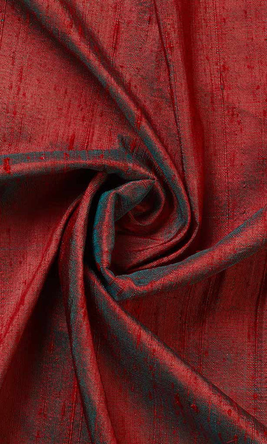 Pure Silk Home Décor Fabric By the Metre (Red)