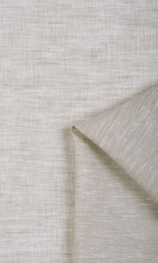Linen Sheer Custom Size Window Home Décor Fabric By the Metre (Beige)