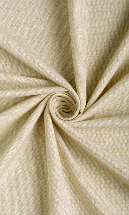 Plain Linen Texture Home Décor Fabric By the Metre (Pale Beige)