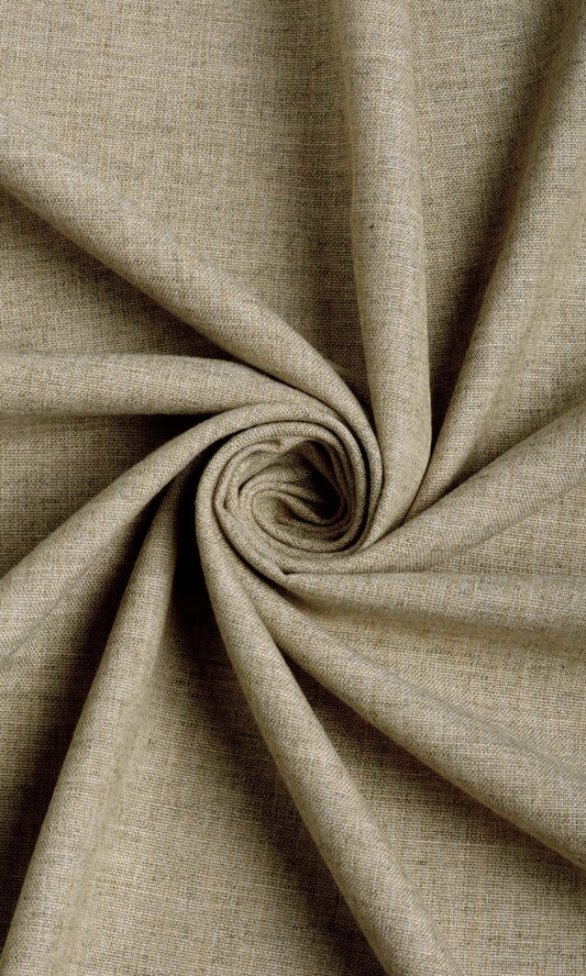 Linen Texture Home Décor Fabric By the Metre (Taupe/ Brown)