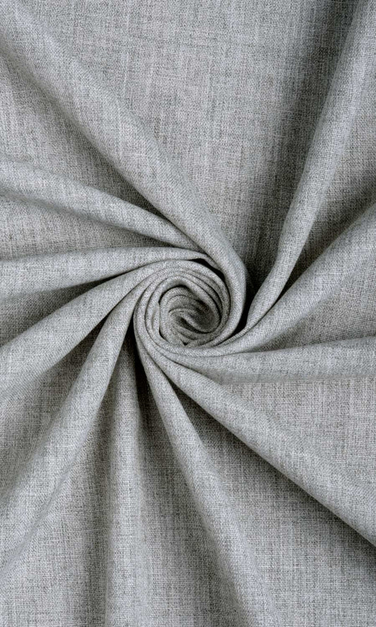 Plain Linen Texture Home Décor Fabric Sample (Steel Grey)