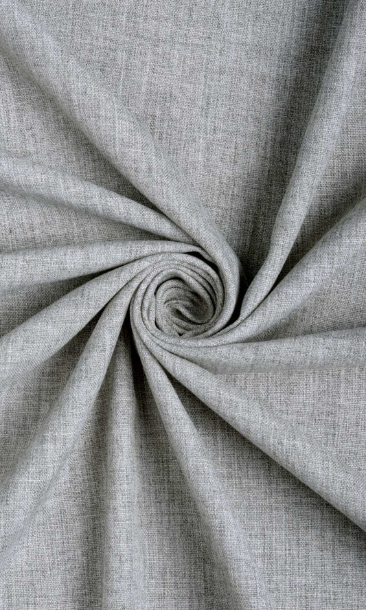 Plain Linen Texture Home Décor Fabric By the Metre (Steel Grey)