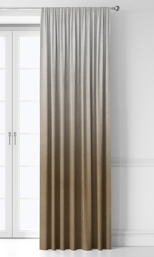 2-Tone Ombre Home Décor Fabric By the Metre (Brown)