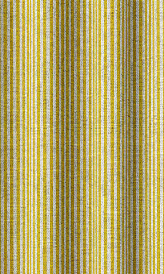 Custom Striped Window Roman Shades (Yellow)