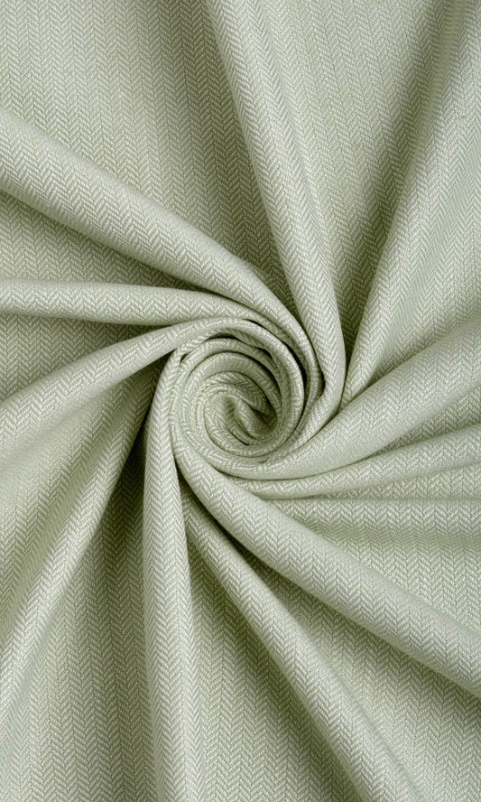 Herringbone Textured Home Décor Fabric Sample (Mint Green)