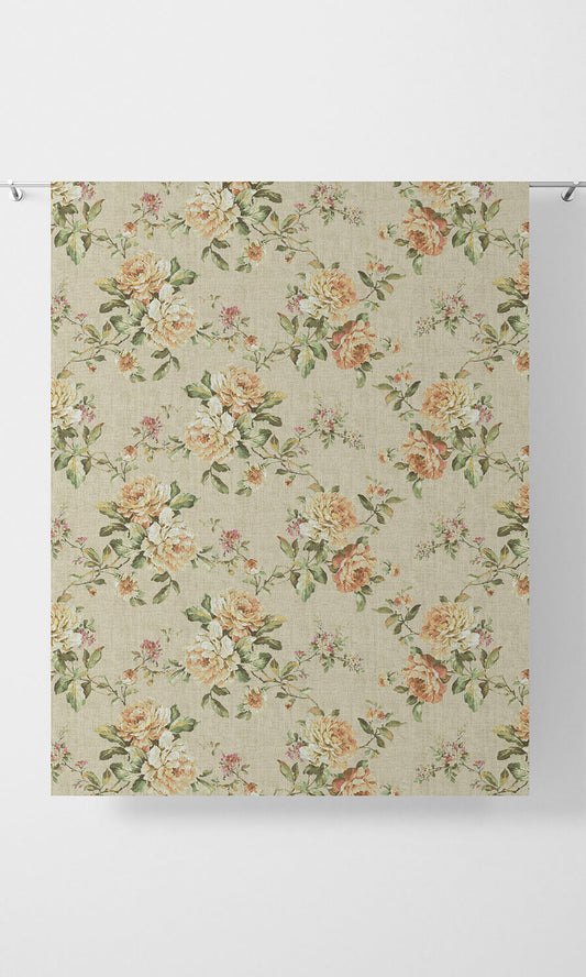 Country Floral Window Shades (Yellow/ Orange)