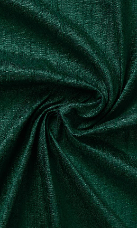 Pure Silk Home Décor Fabric Sample (Hunter Green)