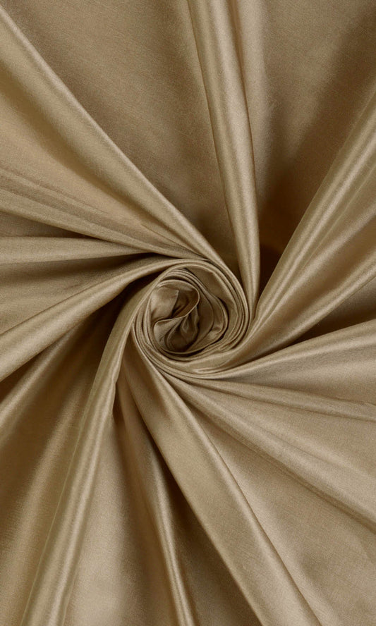 Shantung Silk Plain Custom Home Décor Fabric Sample (Brown)