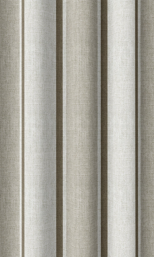 Modern Striped Print Home Décor Fabric By the Metre (Beige/ Brown)