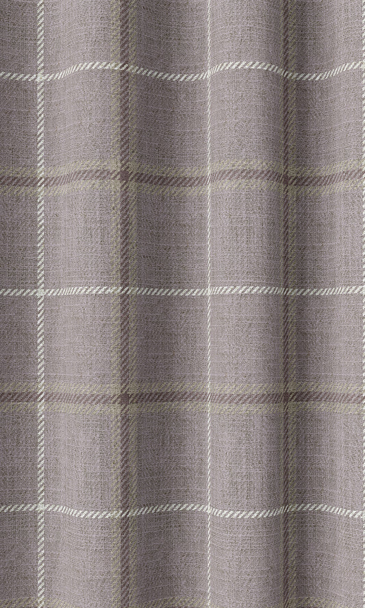 Modern Check Patterned Home Décor Fabric By the Metre (Lavender)