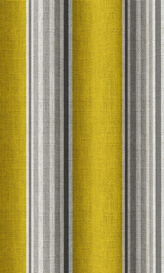 Striped Print Home Décor Fabric By the Metre (Sunflower Yellow)