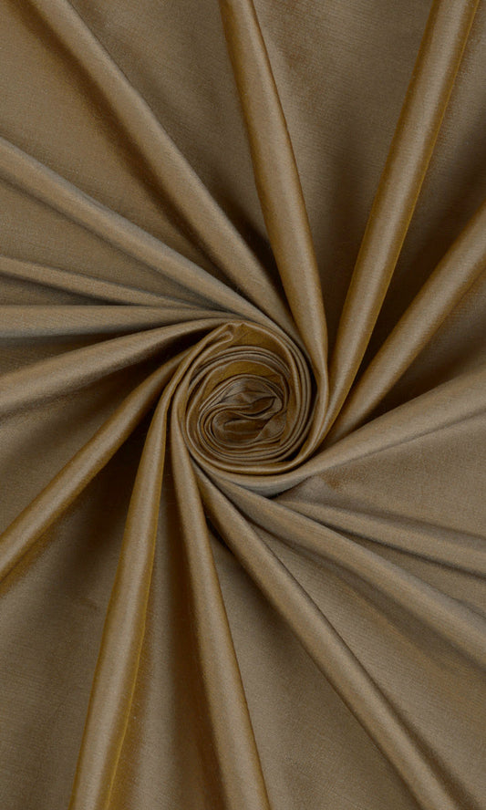 Plain Shantung Silk Custom Home Décor Fabric Sample (Bronze Brown)