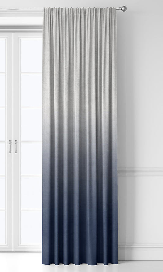 2-Tone Ombre Home Décor Fabric By the Metre (Navy Blue)