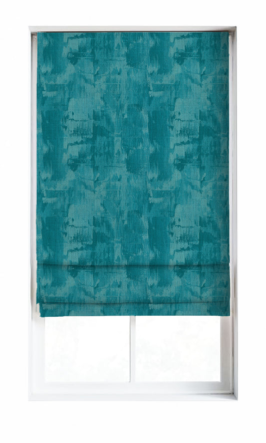 Modern Striped Home Décor Fabric By the Metre (Teal/ Turquoise Blue)