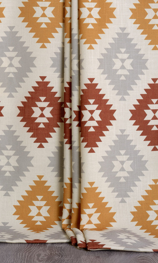 Check Patterned Home Décor Fabric By the Metre (Red/ Gray/ Yellow/ White)