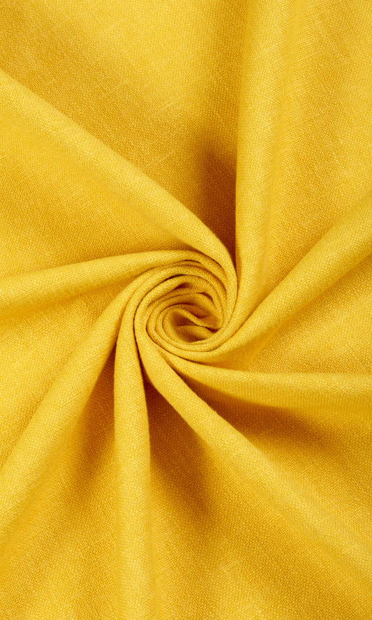 Linen Blend Custom Size Window Shades (Yellow)