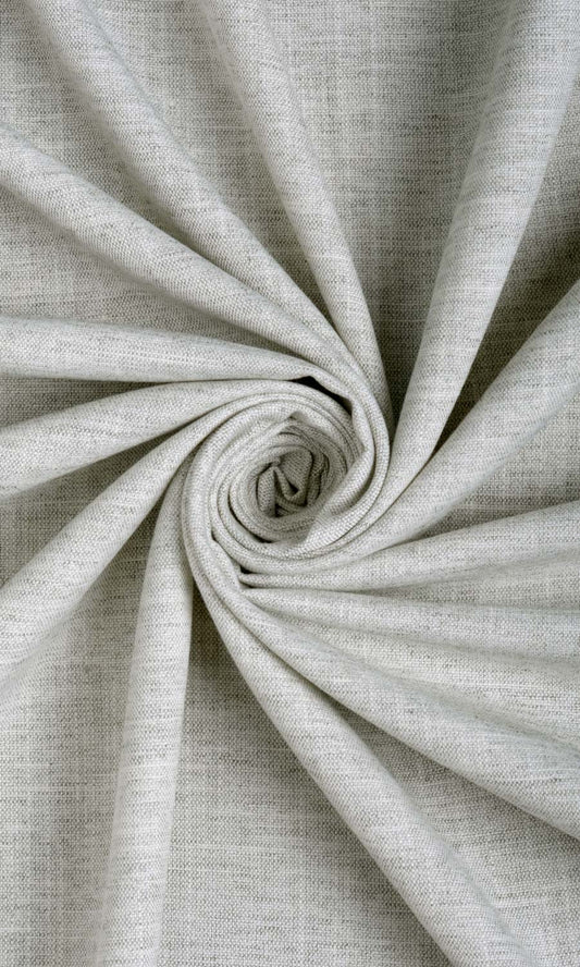 Plain Linen Texture Home Décor Fabric Sample (Smoke White)