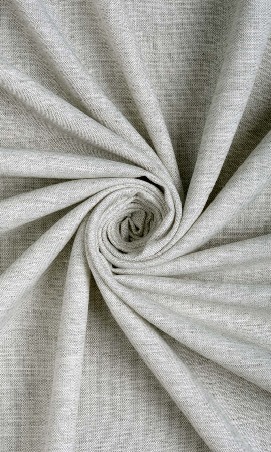 Plain Linen Texture Home Décor Fabric By the Metre (Smoke White)