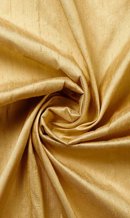 Custom Silk Home Décor Fabric By the Metre (Golden Yellow)