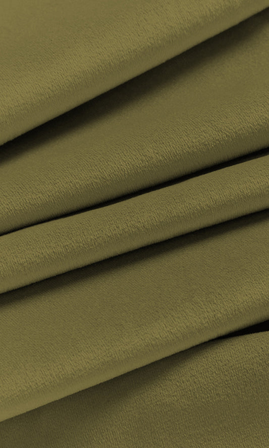 Velvet Home Décor Fabric By the Metre (Green)